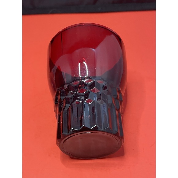 4 Anchor Hocking Ruby Red Glass Glasses Juice Tumbler Windsor Pattern Vintage - Picture 2 of 6